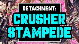 Crusher Stampede Detachment Review  Tyranid Codex  10th Edition 40k [upl. by Ecyar]