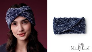 Twisted Knit Headband for Beginner Knitters  Marly Bird [upl. by Armitage605]