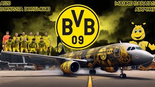 A320 del Borussia Dortmund en Madrid Barajas Airport [upl. by Bucky]