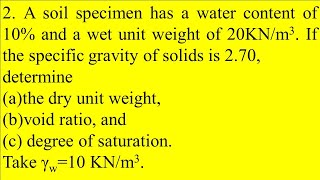 Target GATE ESE  Geotechnical Engineering  PRACTISE Questions on soil water relationships [upl. by Tnemelc288]