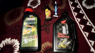 Best EngineOilGrade for Xblade  Engine Oil Replacement Honda XbladeHornet [upl. by Beane]