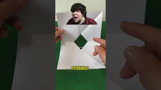 Can You Pass a Metal Ring Through Paper Without Tearing It 🤔 puzzle shorts viral magic [upl. by Melan]