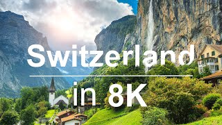 Switzerland in 8K ULTRA HD HDR  Heaven of Earth 60 FPS [upl. by Jehial128]