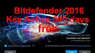 Bitdefender 2016 key active 500 days free [upl. by Carbone]