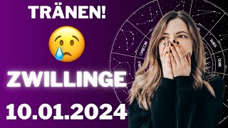 ZWILLINGE ♊️😢DU WIRST WEINEN 😭 Horoskop  10Januar 2024 zwillinge tarot [upl. by Dnalyaw]