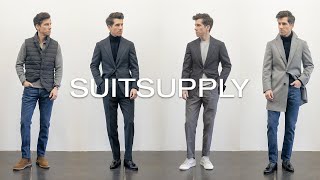 Suitsupply Haul  Shopping Experience 13 Outfit Ideas [upl. by Xanthus]