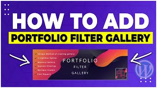 Portfolio Filter Gallery Wordpress Plugin Tutorial 2021 [upl. by Lewis724]