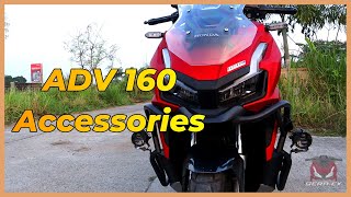 5 MUST HAVE ACCESSORIES for ADV 160  SeRa eX [upl. by Hollington]