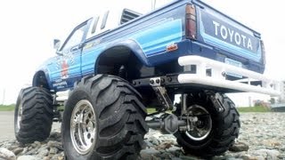 タミヤ ハイラックス4WDハイリフトRN36 完成したので記念撮影！TAMIYA HILUX [upl. by Heathcote]