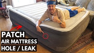 How To Find amp FIX Hole in Leaky Air Mattress Jonny DIY [upl. by Eignav]