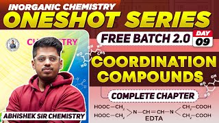 Class12th 9COORDINATION COMPOUNDS One Shot Day 9  PYQs  By Abhishek Sir Chemistry asc 2024 [upl. by Dahcir]