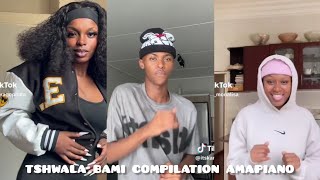 tshwala bami compilation amapiano TikTok 2024 dance moves challenge 2024🔥💃 [upl. by Otir]