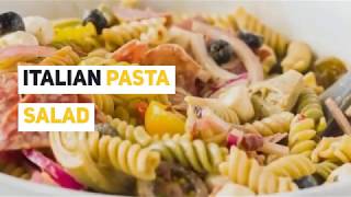 ITALIAN PASTA SALAD ANTIPASTO PASTA SALAD [upl. by Nwad]