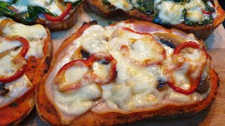 Pica te shpejta me buke te ngelur  Easy Pizza with bread toast [upl. by Oster793]