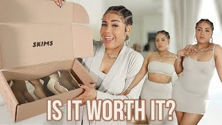 I SPENT OVER 500 ON SKIMS SKIMS TRY ON HAUL 2021FITS EVERYBODY COLLECTION IS SKIMS WORTH IT [upl. by Waltner]