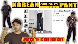 KOREAN BAGGY PANT 🥵  OFFDUTY INDIA  UNBOXING amp REVIEW [upl. by Dilly]