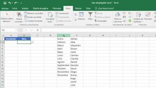 Crear una lista desplegable en Excel [upl. by Sparhawk]