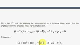 M3 The Legendre Differential Equation [upl. by Leahsim849]