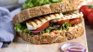 Grilled Halloumi Sandwich Recipe 21 ontario canada vlog 50 [upl. by Dita]