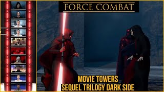 FORCE COMBAT STAR WARS FIGHTING GAME MOVIE TOWERS SEQUEL TRILOGY DARK SIDE [upl. by Mcmahon223]