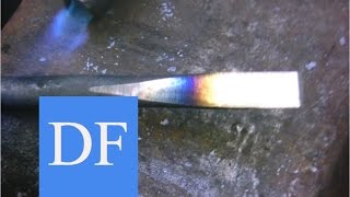 Blacksmithing for beginners Forging and Heat Treating Carbon Steel  3 [upl. by Aenea]