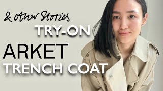 ARKET TRENCH COAT  ampOTHERSTORIES tryon  AUTUMN BASICS 2021  Scandinavian Style [upl. by Okir]