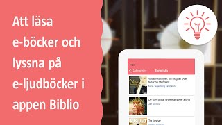 Att läsa eböcker och lyssna på eljudböcker i Biblio [upl. by Mcallister]