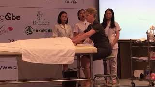 CIDESCO International Board Member Pamela Adkins demonstrating CIDESCOs Signature treatment [upl. by Bendicty]