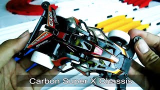 Carbon X Chassis TAMIYA Mini 4WD MAX BREAKER CXO9  STB  Test Kecepatan Tamiya [upl. by Vallery756]