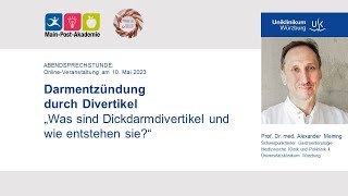 Darmentzündung durch Divertikel  Referent Prof Dr Alexander Meining [upl. by Joab]