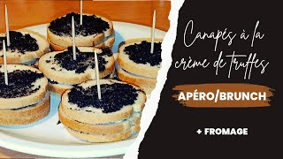 Canapés à la crème de truffes et au fromage apéro brunch [upl. by Delainey572]