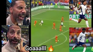 Crazy reaction England late winner Vs Netherlands as Kobbie Mainoo boss midfield with Watkins goal [upl. by Elyrrad]