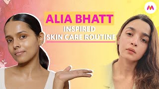 Recreating Alia Bhatts Skincare Routine ft PrakritiSingh  OnBudget Skincare Guide  Myntra [upl. by Jakob]