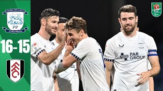 Preston North End vs Fulham 1615 penalty shootout Highlights Carabao Cup 202425 preston vs fulham [upl. by Waltner]