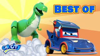 Cele mai bune desene animate cu DINOZAURI  Super Camion  Car City World App [upl. by Adda]