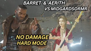 FFVII Rebirth Barret amp Aerith Vs Midgardsormr No Damage Hard Mode No Limit [upl. by Aldis]