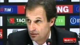 Allegri arrabbiato dopo MILANJUVENTUS [upl. by Hebbe]