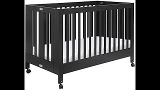 Babyletto Maki FullSize Folding Crib Black [upl. by Orola911]