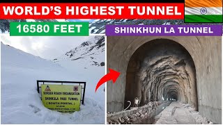 Shinkhun La Tunnel Worlds highest tunnel in India  Shinkun La Tunnel update  Papa Construction [upl. by Nnaeus]