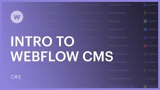 Webflow CMS for beginners [upl. by Anahgem]