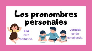 PRONOMBRES PERSONALES 🤓  Español 📝 [upl. by Aihpos541]