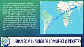 MERCOSUR Preferential Trade Agreement PTA Negotiations between india and MERCOSUR [upl. by Cheshire]