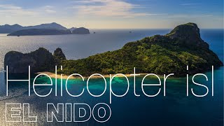 HELICOPTER ISLAND by drone  EL NIDO Palawan Philippines [upl. by Howard]