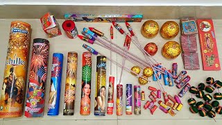 Testing Different Types of Diwali Crackers  Diwali Fireworks Testing [upl. by Ainak]