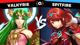 Valkyrie Palutena vs Spitfire PyraMythra  Super Smash Bros Ultimate Amiibo Fights [upl. by Otilrac991]