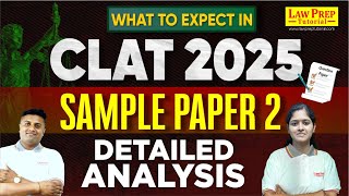 CLAT 2025 Official Sample Paper 2  Detailed Analysis  CLAT 2025 Sample Paper [upl. by Kopple]