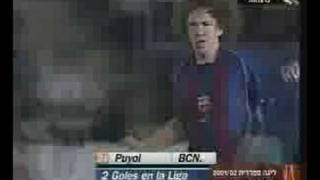 Goal Scored by Carles Puyol  Bicycle Kick [upl. by Sigismundo]