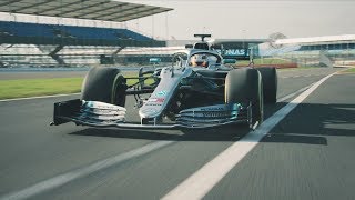 2019 Mercedes F1 Car in Action W10 Takes to the Track [upl. by Gianna]