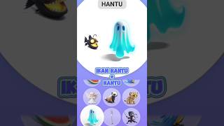 Gabungkan Ikan Hantu sama Hantu shorts shortvideo youtubeshorts games animash animals animasi [upl. by Atikal]