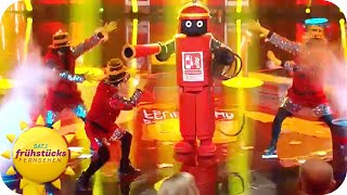 The Masked Singer Der Feuerlöscher wurde gestern enttarnt  SAT1 Frühstücksfernsehen [upl. by Aivad]